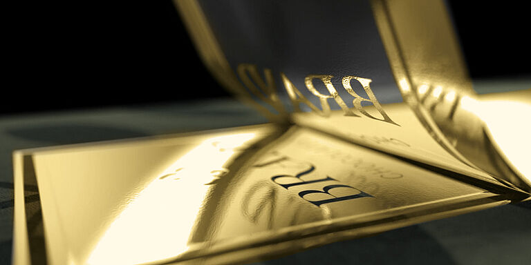 KURZ North Africa - making every product unique Detail view: Hot stamping foil removed from a packaging