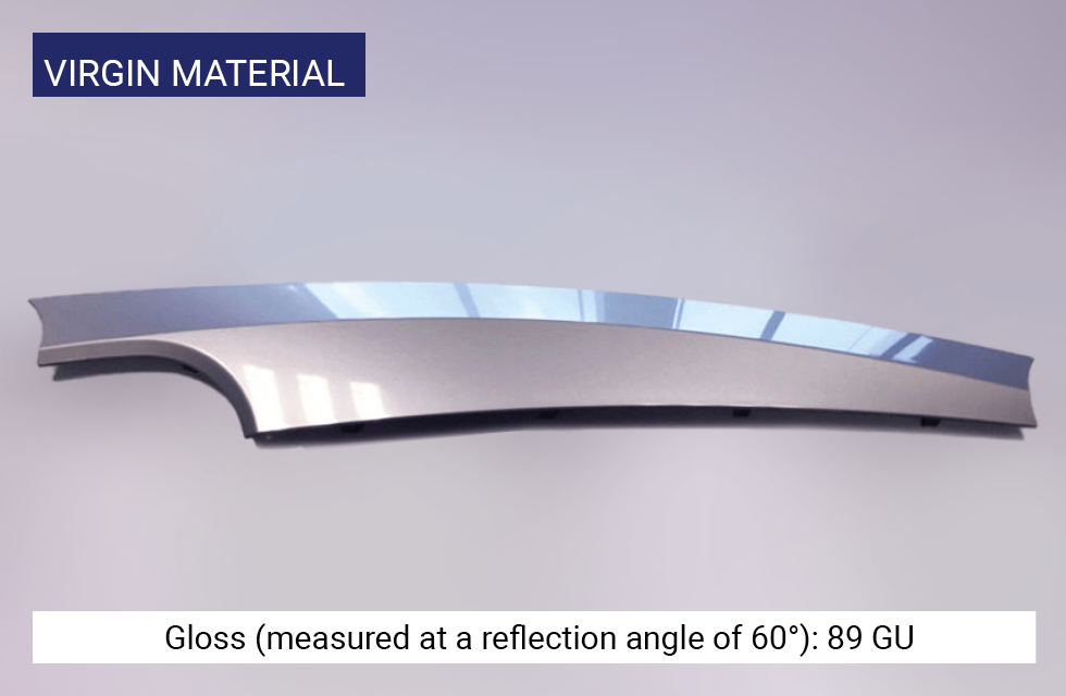 Automotive dashboard with transfer embellishment by LEONHARD KURZ (virgin material)